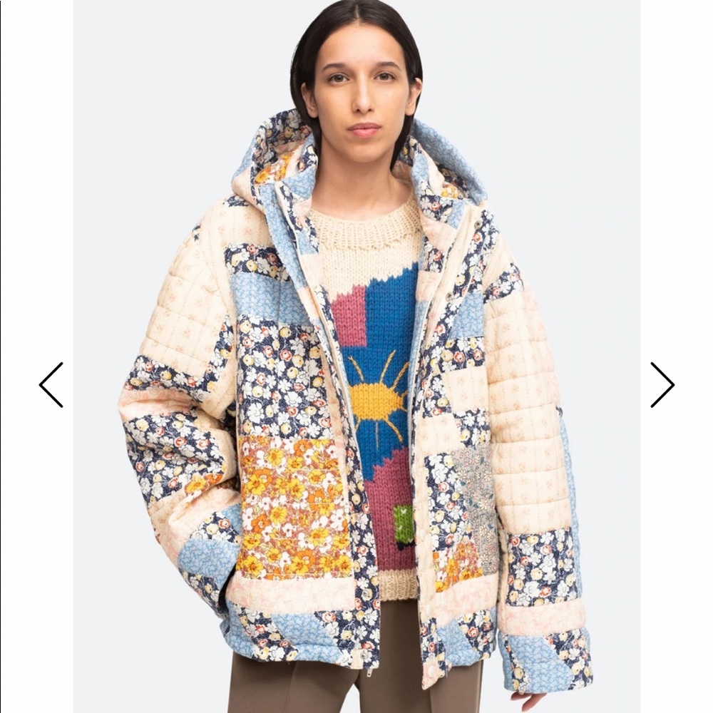 SEA quilted patchwork jacket